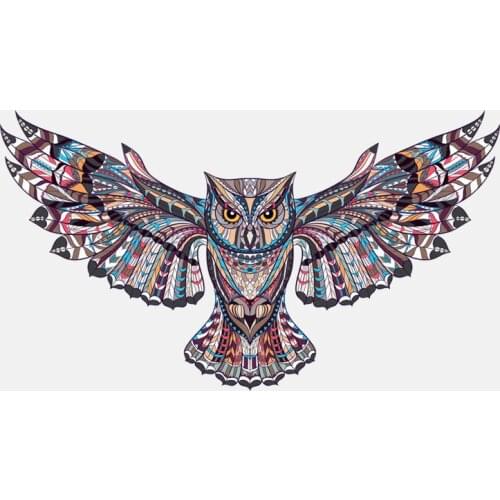 Dawasaru Personalized Owl Totem Car Sticker Sunscreen Decal Laptop Truck Motorcycle Auto Accessories Decoration PVC,18cm*10cm