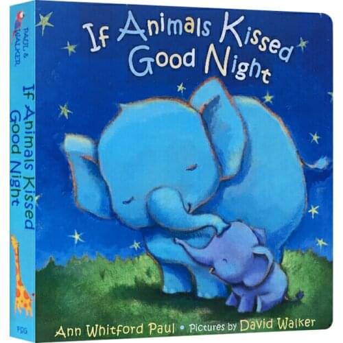 If Animals Kissed Good Night Board book Childrens English Enlightenment Bedtime Story Picture Book