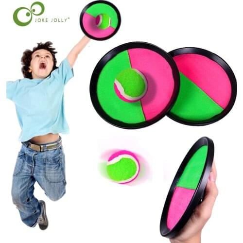 1 Set Kids Sucker Sticky Ball Toy Outdoor Sports Catch Ball Game Set Throw And Catch Parent-Child Interactive Outdoor Toys GYH