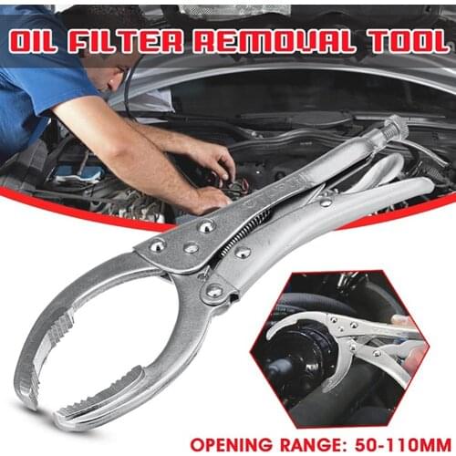 Car Vehicle Oil Core Filter Wrench Remover Metal Grip Plier Spanner Repair Tool