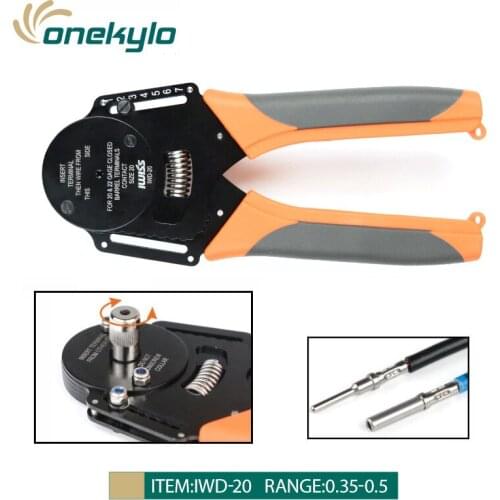 IWD-20 Solid Aviation terminal crimping pliers tools 0.35-0.5mm 20-22AWGHand Tools Crimping for Deutsch Harting terminal