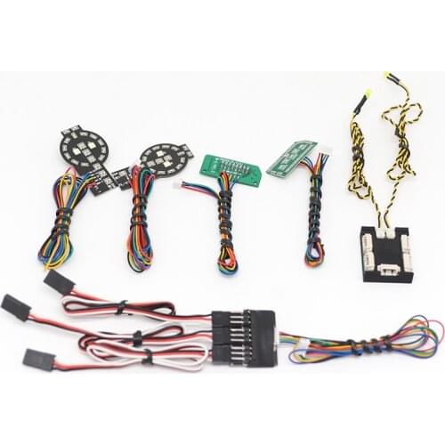 New LED Light System Front & Rear Lamp Group for 1/10 1:10 RC Car Traxxas TRX4 Ford Bronco Front and Back Headlights L339