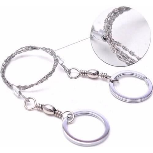 2021 New Manual Hand Steel Rope Chain Saw Outdoor Practical Emergency Gear Stainless Steel Wire Saw Survival Tools