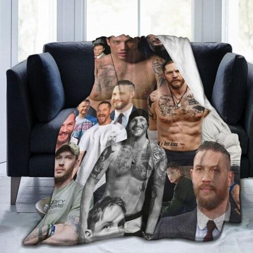Tom Hardy blanket pressure on demand decorative Sherpa blankets for sofa bed gift