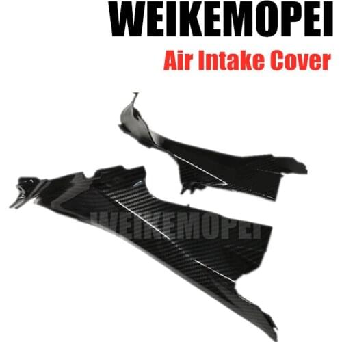 Carbon Fiber Painted Motorcycle Fairing Upper Air Intake Tube Ram Cover Fit For Ducati Panigale 1199 899 2012 2013 2014 ABS