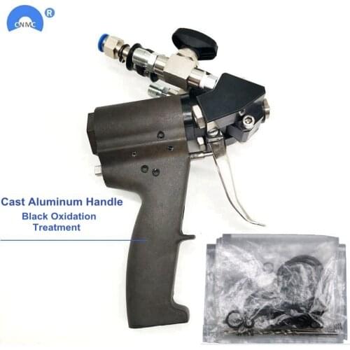 Cast Aluminum Handle P2 PU Foam Spray Gun Polyurethane Air Purge Sprayer Tools Self Cleaning With Accessory Kit