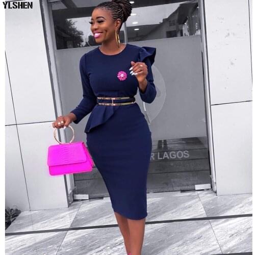 African Style Dresses For Women 2019 Africa Clothing Summer Elegant Ankara Dresses Super Elastic Fashion African Dress For Lady