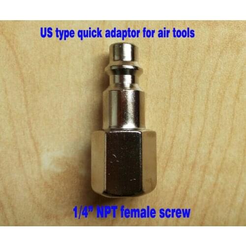 50pcs/lot 1/4" NPT female thread US type Pneumatic Air Hose Quick Coupler air tools quick adaptor