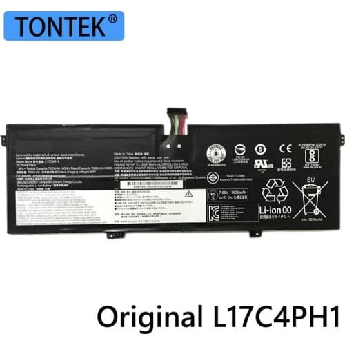 Genuine Laptop Battery L17C4PH1 For Lenovo YOGA 7 Pro Pro-13IKB C930 C930-13IKB C930-13IKB 81C4 58Wh 7630mAh 7.68V