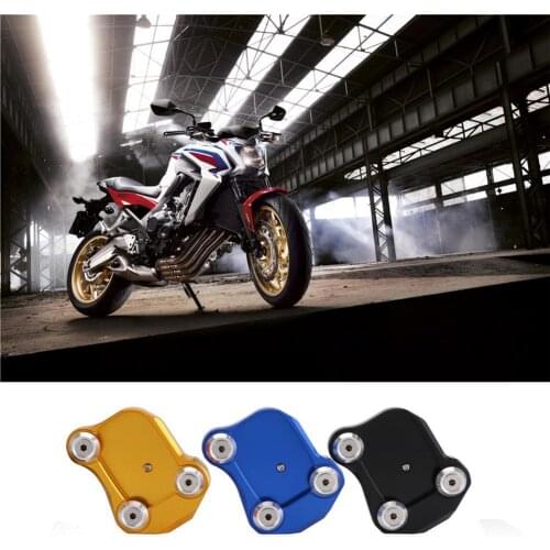 Motorcycle Kickstand Pad Aluminum Alloy CNC Side Stand Pad for Honda CB600F CB650F Motorcycle Accessories