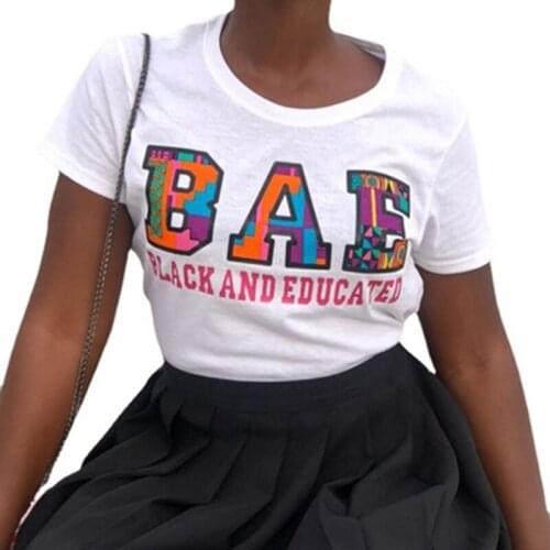 Casual Loose T-Shirt Summer Womens New Letter Print Fashion Comfort Crew Neck Short Sleeve Commuter Womens Top