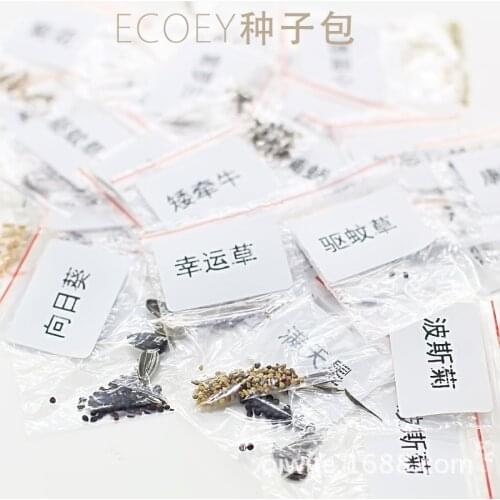 Manufacturers, wholesale Creative indoor potted flower seeds potted planting seed package (12 kinds of selection)