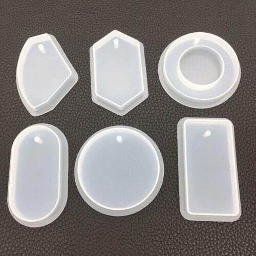 Rectangle Round Square Oval Shaped Glue UV Expoxy Silicone Mold for Jewelry Resin Silicone Mould Handmade DIY Epoxy Resin Molds