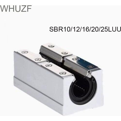 SBR10LUU SBR12LUU SBR16LUU SBR20LUU SBR25LUU SBR30LUU SBR16L Open Sliding Unitlinear Rail Sliding Bearing Block for CNC