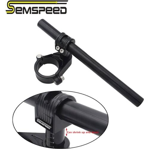 Semspeed Newest 48mm 51mm 53mm 58mm Adjustable Detachable Solid Handlebar for Honda CBR1000RR CBR250R CBR600RR Motorcycle Parts