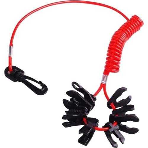 Kill Switch Lanyard (Replacement) with 11 Keys, Universal Boat Kill Switch Key Set, Marine Nylon Key
