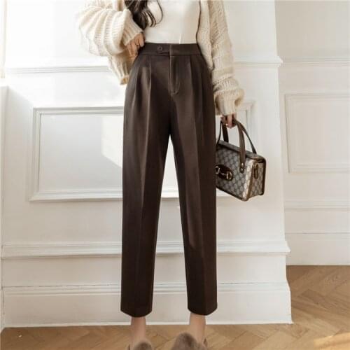 Twicefanx Women's Cropped Trousers