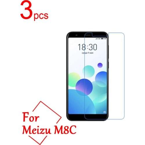 3pcs Ultra Clear/Matte/Nano anti-Explosion LCD Screen Protector Film Cover For Meizu M8C M810H M810L Protective Film + cloth