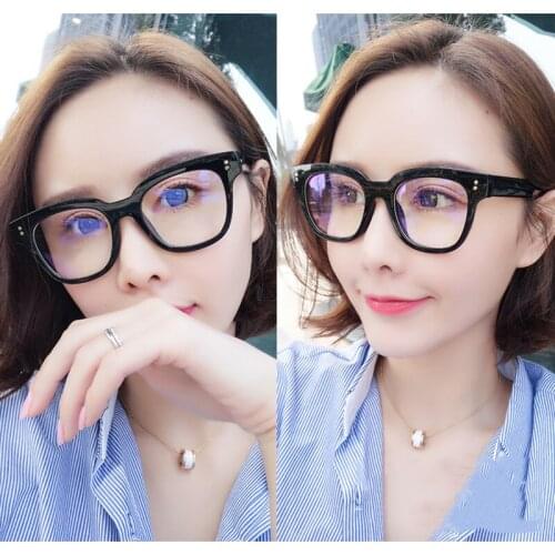 Veshion Blue Light Eyeglasses Frames Square Eye Glasses for Frames Computer Glasses Small Face Decoration Woman Nerd Myopia