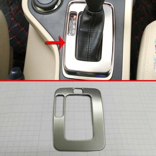 Stainless Steel Inside Interior Gearshift Knob Cover Trim Panel For Ford Ranger 2016 2017