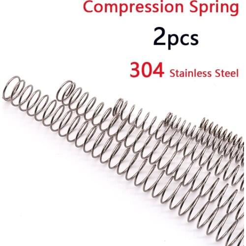 Y Type Compression Spring 0.3 0.4 0.5 0.6 0.7 0.8 1 1.2 1.5 2mm Wire Dia 304 Stainless Steel 3-30mm Outer Dia 305mm Length
