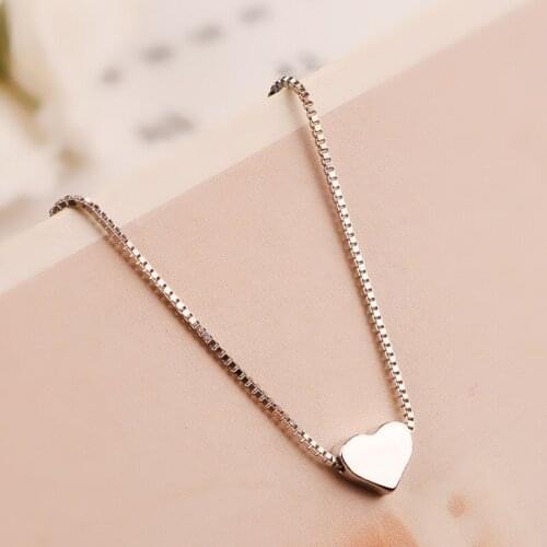 REETI New Arrivals real 925 Sterling Silver Heart Necklaces Pendant Hot Sale Pure Silver Jewelry for Women