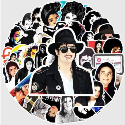 10/50pcs Michael Jackson Graffiti Stickers DIY PVC Waterproof Sticker Decals For Skateboard Refrigerator Laptop Guitar Stickers