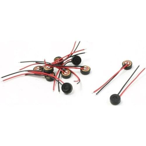 10pcs Electret Condenser MIC 4mm x 2mm for PC Phone MP3 MP4
