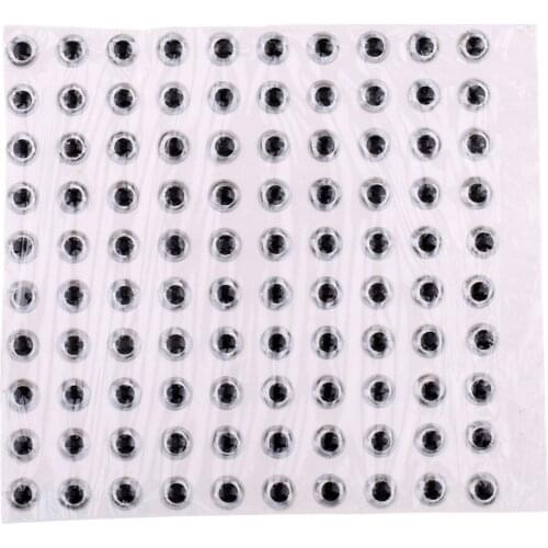 100 Pieces 4mm Fishing Lure Eyes 3D Holographic Eyes 3D Fish Eyes for Lures
