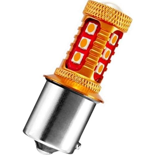 1156PY 7507 PY21W BAU15S Super Bright 1000Lm 3030 LED Car Rear Direction Indicator Auto Front Turn Signals Light Amber Yellow