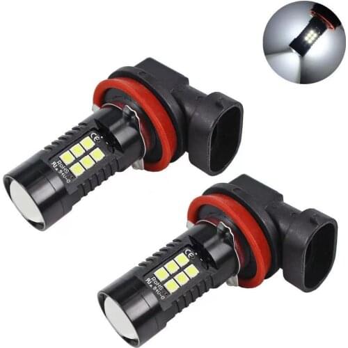 2Pcs H7 H8 H11 Led HB4 9006 HB3 9005 Fog Lights Bulb 3030SMD 1200LM 6000K White Car Driving Running Lamp Auto Leds Light 12V