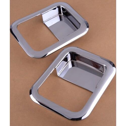 2Pcs Exterior Car Door Handle Bowl Cover Trim Decoration Fit For Jeep Wrangler TJ 1997-2000 2001 2002 2003 2004 2005 2006