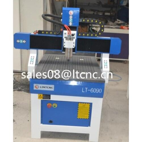 4 axis vacuum table cnc router LT-6090,900*600*200mm with 80mm diameter rotary device high quality 2.2kw