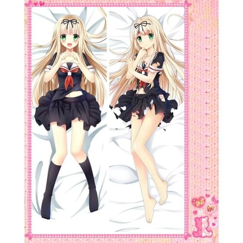 Anime Cartoon Collection Peachy Poly Microfabric Double Bolster Hugging Pillow Case Cover No.59064