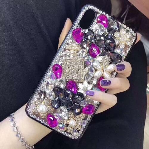 Bling Lovely Crystal Diamonds Rhinestone 3D Stones Phone Case Cover For Huawei P9 P10 P20 P30 Mate 9 20 20 X 30 Pro