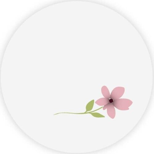 DouxArt 100pcs Blank Empty Stickers to Write More, 40MM Wedding Party Decoration Communion Handmade Gift Box Labels Seals Q040