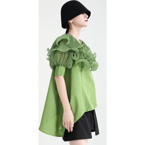 Зеленые блузки HNFWEC China At AliExpress