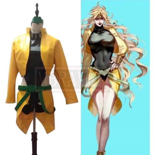 JoJos Bizarre Adventure Dio Brando Sex Reversion Cosplay Costume Christmas Style Womens Halloween Costume Custom-made Any Size
