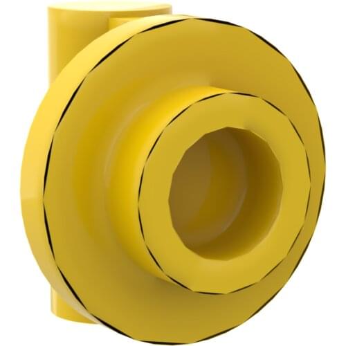 MOC Bricks 25893 1 x 1 x 0.5 Round 1 x 1 plate with handle For Building Blocks Parts DIY Educational Construction Kids Toys