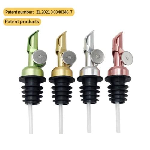 Wowshine Free Shipping 25pcs/lot high quality delicacy Gold color liquor spout Wine pourer oliver oil pourer