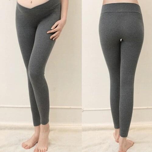 Low Waist Belly Maternity Legging Spring Autumn Fashion Knitted Clothes For Pregnant Women Pregnancy Skinny Pants