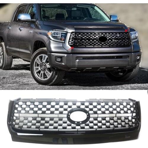 Loyalty for Toyota Tundra 2014-2019 Exterior Mesh Vent Bezel Outlet Grille ABS Gloss Black Trim Frame Covers Car Styling