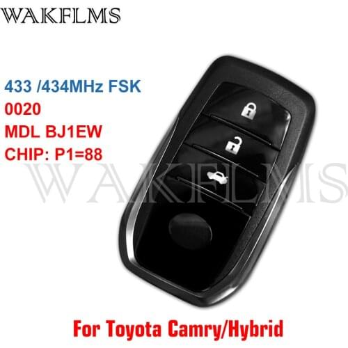 MDL BJ1EW 0020 Keyless Smart Remote Car Key Fob 433 / 434MHz P1=88 For Toyota Camry Hybrid Camry 89904-33660 8990433660