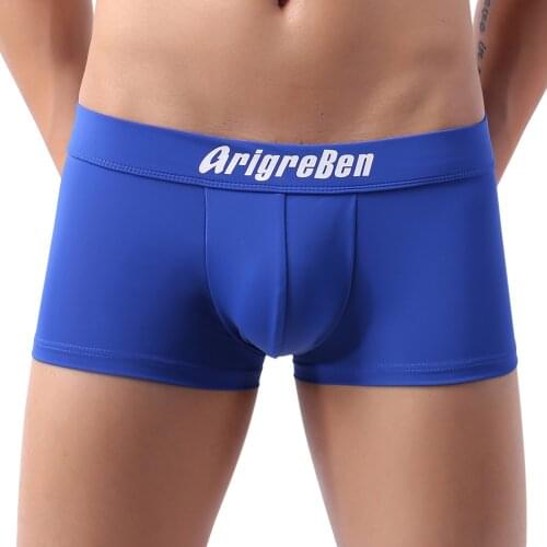 Mens Swimwear Sexy Boxers Swimming Shorts Comfortable and Soft Swim Trunks Stretch Fabric Sport Swimwear из эластичной ткани