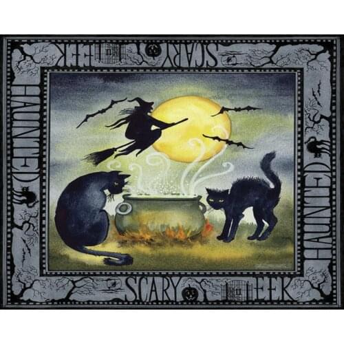 DIY Painting By Numbers Halloween Scary Kit Oil Picture By Numbers Cartoon Wall Art Painting on Canvas Home Decoration