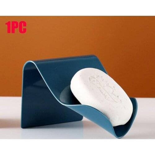 1pc Wall-suction Drain Soap Dish Leafology Decorative Drainage Soap Holder Soap Holder Storage Container Bathroom Accessories