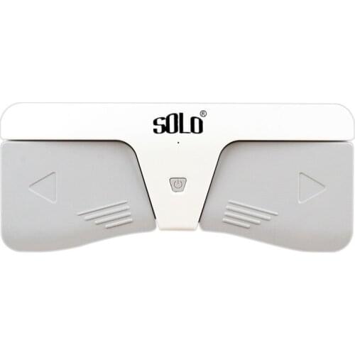 New SOLO Bluetooth Foot Pedal Wireless Music Pedal for Guitar Violin Piano Music Sheet Flipping Musical Instrument-White