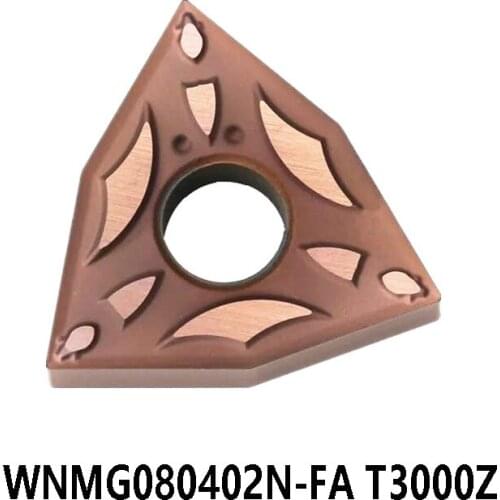 Original WNMG 080402 WNMG080402 N-FA WNMG080402N-FA T3000Z CArbide Inserts WNMG0804 Lathe Cutter Lathe Cutter 10pcs/box