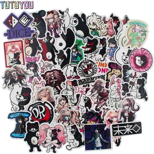 PC2641 51pcs/set Anime Creative Badges Stickers DIY Decorative Stickers For DIY PC Wall Notebook Phone Case