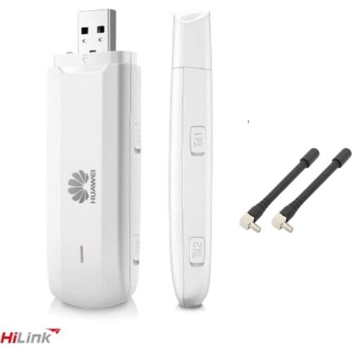 Unlocked Huawei E3272 4G LTE USB Dongle New Wifi Sim Card Modem Support Band 800/900/1800/2100/2600 MHz+2PSC ANTENNA